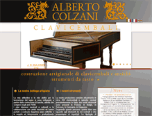 Tablet Screenshot of colzaniharpsichords.com
